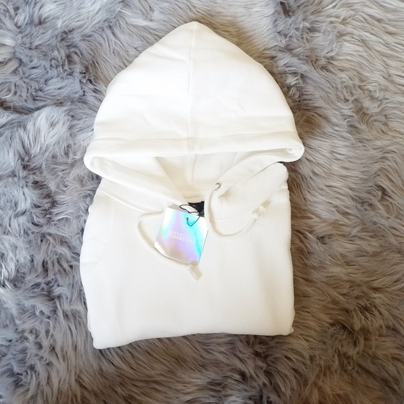 Missguided Sweaters - White oversized hoodie | sweater